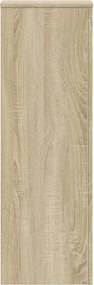 vidaXL Βάσεις Φυτών 2 Τεμ. Sonoma Δρυς 33x33x100εκ. Επεξεργασμένο Ξύλο