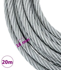 vidaXL Συρματόσχοινο 20 μ. 3200 κ.