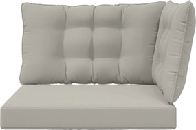 vidaXL Μαξιλάρι Καναπέ Εξωτερικού Χώρου 3 pcs Γκρι Πολυεστέρας