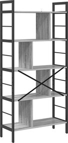 vidaXL Ράφι Βιβλίων 9 επιπέδων 75 x 30 x 156 εκ. Επεξεργασμένο Ξύλο