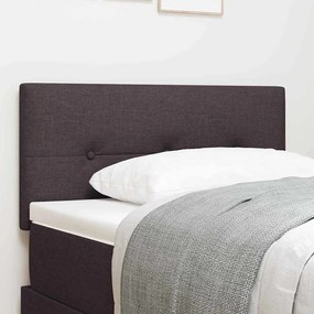 vidaXL LED Κεφαλάρι Επικαλυμμένο Σκούρο Καφέ 80 εκ. Ύφασμα
