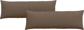 vidaXL Μαξιλάρι Καναπέ 2 pcs Καφέ 120 x 40 cm ύφασμα