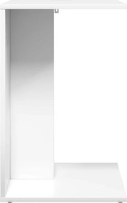 vidaXL Τραπεζάκι Πλευράς Λευκό 45 x 40 x 62,5 εκ. Επεξεργασμένο ξύλο