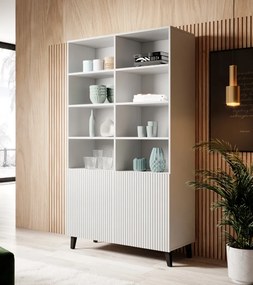 PAFOS Standing bookcase white/white DIOMMI CAMA-PAFOS-REGAL-BI/BI