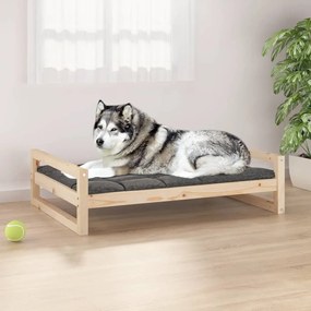 Κρεβάτι Σκύλου 105,5x75,5x28 εκ. από Μασίφ Ξύλο Πεύκου