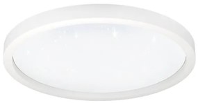 Έξυπνο Φωτιστικό Οροφής Πλαφονιέρα LED 34,5W RGB TW 3CCT Dimmable Εφέ Montemorelos-Z Eglo-900409-Λευκό 900409