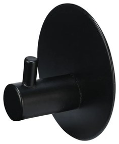 Κρεμαστράκι Αυτοκόλλητο (Φ5.2x2.8) Estia Μαύρο 02-25694