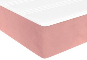 vidaXL Στρώμα με Pocket Springs Ροζ 140x190x20 εκ. Βελούδινο