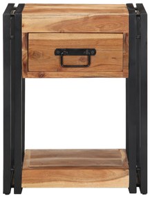 vidaXL Κομοδίνο 40x35x50 εκ. Μασίφ ξύλο ακακίας