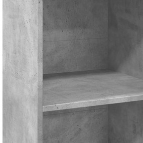 vidaXL Ντουλάπι Γκρι Σκυρ. 45x41x124 εκ. από Επεξεργασμένο Ξύλο