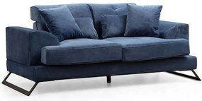 Καναπές Διθέσιος Frido 560ARE1523 185x100x92cm Navy Blue