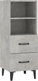 vidaXL Ντουλάπι Γκρι Σκυροδέματος 34,5x34x90 εκ. Επεξεργασμένο Ξύλο