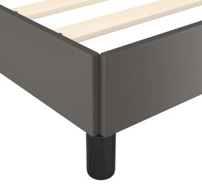vidaXL Πλαίσιο Κρεβατιού Γκρι 120 x 200 εκ. από Συνθετικό Δέρμα