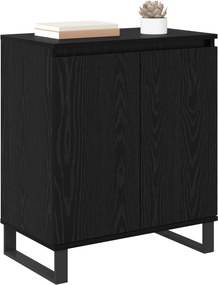 vidaXL Πλαϊνό γραφείο Μαύρη Οξυά 60 x 35 x 70 cm Επεξεργασμένο ξύλο