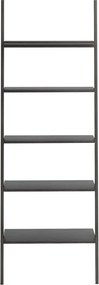 vidaXL Ραφιέρα Κεκλιμένη 5 Επιπέδων Μαύρη 64x34x185,5 εκ.