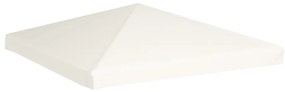 vidaXL Κάλυμμα για Κιόσκι Λευκό Κρεμ 3 x 3 μ. 310 γρ./μ²