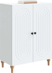 vidaXL Πλαϊνό γραφείο Λευκό 66 x 34,5 x 90 εκ Επεξεργασμένο Ξύλο