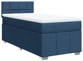 ΚΡΕΒΑΤΙ BOXSPRING ΜΕ ΣΤΡΩΜΑ ΜΠΛΕ 90X190 ΕΚ.ΥΦΑΣΜΑΤΙΝΟ 3286929