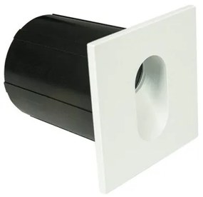 Φωτιστικό Τοίχου Χωνευτό LED 3W IP65 3000K Λευκό Step E319 Zambelis-E319-Μαύρο E319