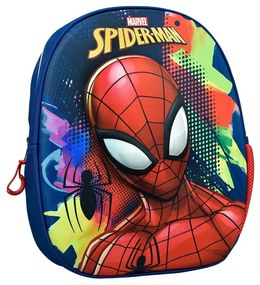 Σχολική Τσάντα Νηπιαγωγείου (30x11x34) Gim Spiderman Silver Eyes