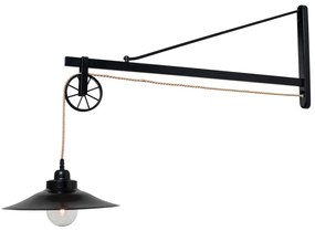 Φωτιστικό Τοίχου - Απλίκα HL-5261 LIONEL BLACK WALL LAMP - 77-2363 - 51W - 100W - 77-2363