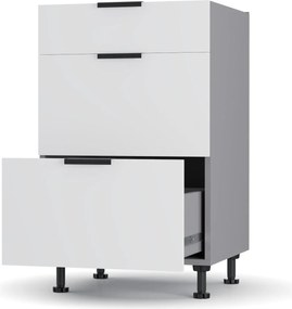 Craft Κάτω Ντουλάπι Συρταριέρα Λευκό 50x48x82cm