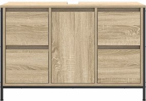 vidaXL ντουλάπι νιπτήρα με συρτάρια Sonoma Δρυς 90x34,5x60 εκ.