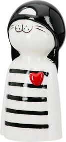Figure Cat Porcelain White 2 Assorted 6X5X12Cm 6X5X12Cm