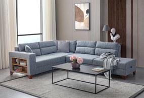Corner Sofa-Bed Tloft Left - Grey Grey