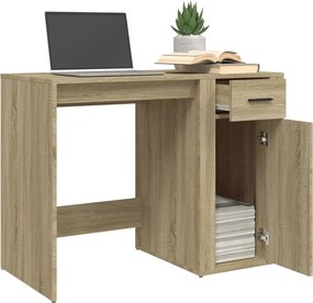 vidaXL Γραφείο Sonoma Δρυς 100x49x75 εκ. από Επεξεργασμένο Ξύλο