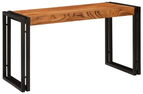 vidaXL Τραπέζια άκρης 3 pcs Καφέ και Μαύρο Μασίφ ξύλο ακακίας