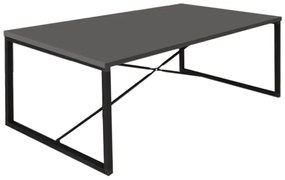Τραπεζάκι σαλονιού Harte Megapap χρώμα ανθρακί 100x55x42εκ.