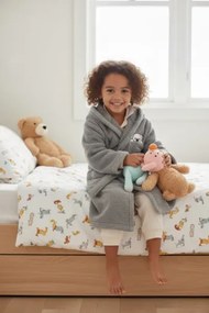 Stewehome Παιδικό ρόμπα από ύφασμα με ζώνη και κουκούλα (3-4 ετών)