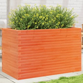 vidaXL Ζαρντινιέρα Καφέ Κεριού 110x60x68,5 εκ. από Μασίφ Ξύλο Πεύκου