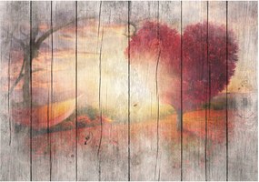 Αυτοκόλλητη φωτοταπετσαρία - Autumnal Love - 343x245