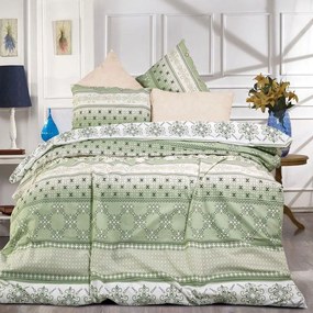 Παπλωματοθήκη Καλλιπάτειρα 334 Green-Olive DimCol Μονό 160x240cm Cotton-Polyester