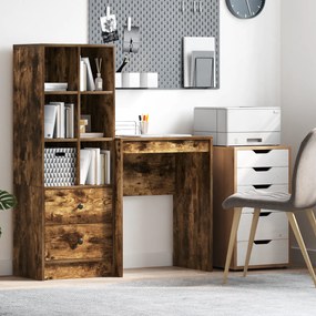 vidaXL Γραφείο Γραφής Καπνιστή Δρυς Επεξεργασμένο Ξύλο 60 x 40 x 76 εκ