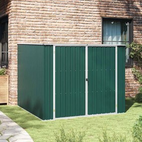 vidaXL Αποθήκη Κήπου Πράσινη 195x198x159 εκ. από Γαλβανισμένο Ατσάλι