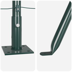 vidaXL Στυλοί Φράχτη με Βάσεις 26 τμχ Ø32mm 90cm Γαλβανισμένο Χάλυβα