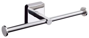 Χαρτοθήκη Διπλή Quattro 4422 24x5,5x7,5cm Chrome Karag Stainless Steel