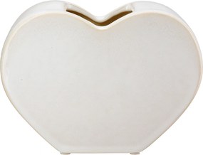 Βάζο 'Heart' Κεραμικό Λευκό 8.5x20x14cm