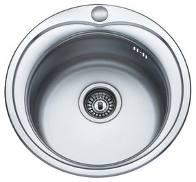 Eco Sink Νεροχύτης Ανοξείδωτος Με 1 Γούρνα Στρογγυλός