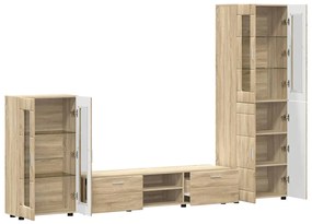 vidaXL Σετ επίπλου τηλεόρασης με συρτάρι FLORIN 3 pcs Δρύς Sonoma