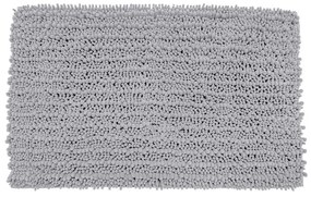 Ταπέτο Μπάνιου Polyester Shaggy Ανοιχτό Γκρι Estia 80x50x3εκ. 02-20743