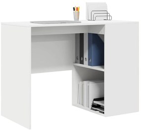 vidaXL Γραφείο με ράφι Λευκό 102 x 50 x 75 εκ Επεξεργασμένο ξύλο
