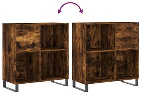vidaXL Δισκοθήκη Καπνιστή Δρυς 84,5 x 38 x 89 εκ. από Επεξεργ. Ξύλο