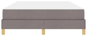 vidaXL Κρεβάτι με ελατήρια Ταμπά και Καφέ 140 x 190 cm