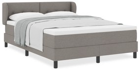 vidaXL Κρεβάτι με Σπαστή Βάση και Στρώμα Ταυπέ 140x200 εκ Υφασμάτινο