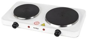 Zilan Διπλή ηλεκτρική εστία σε λευκό χρώμα 2500W ZLN2843-WHT