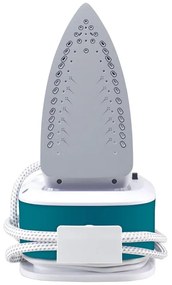 Σίδερο Beper P204CAL200, 2250W, Κεραμική πλάκα, Θερμοστάτης, Φίλτρο, Συνεχής κύκλος, Λευκό/Μπλε-Πράσινο